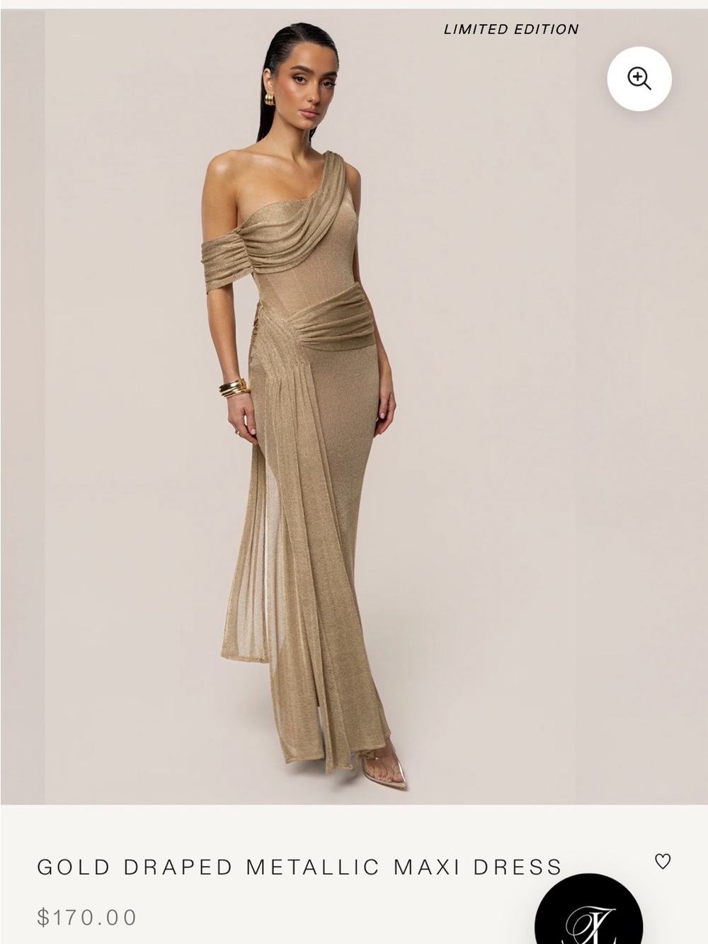 Draped Maxi Dress NEW